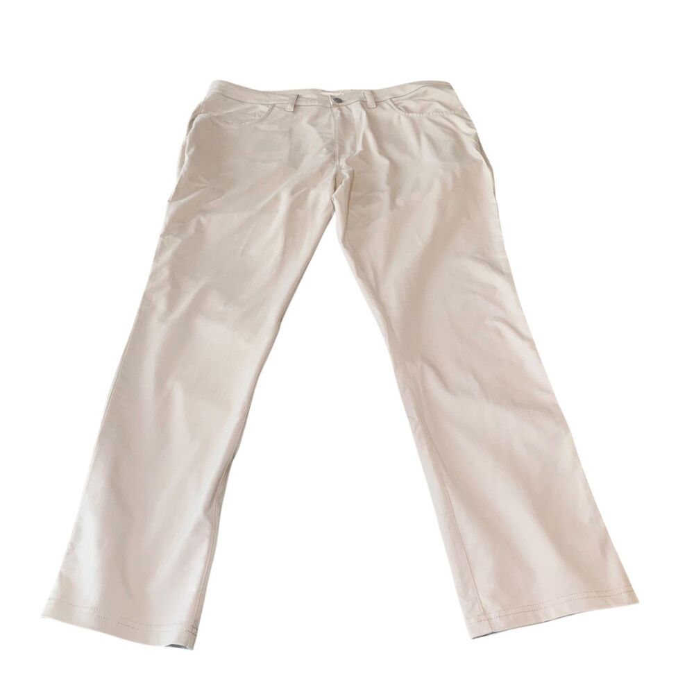 Tasc Performance Mens Neutral Tailored Golf Outdoor Pants 38 Preppy Country Club